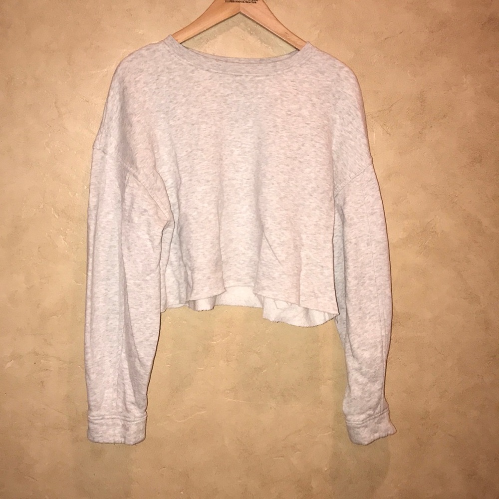 Zara crop crew neck
